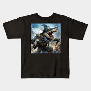 Shark Pirate Kids T-Shirt